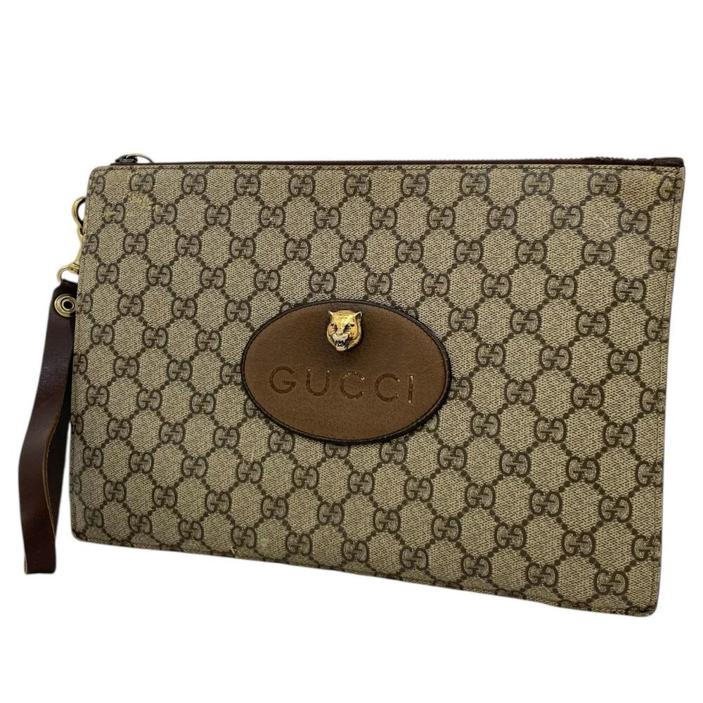Gucci GG Supreme Shoulder Bag Bag Brown